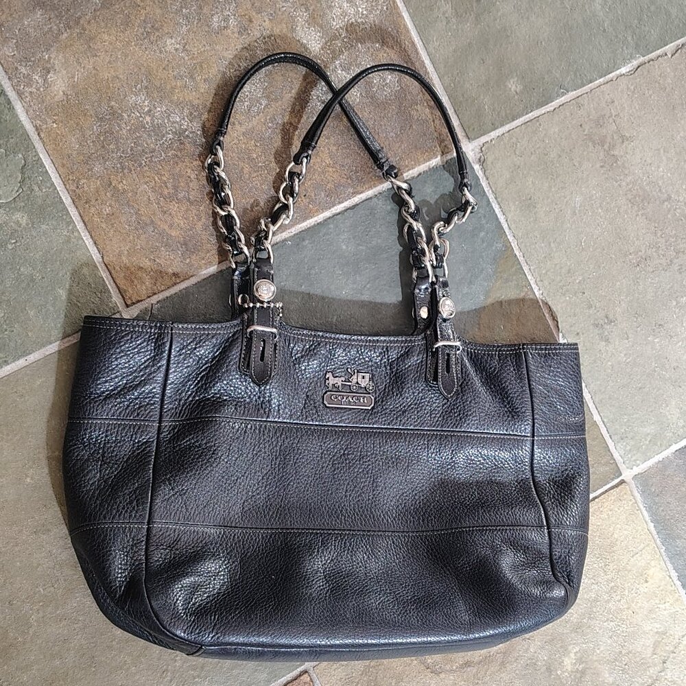 Coach Y2K Black Leather Bag